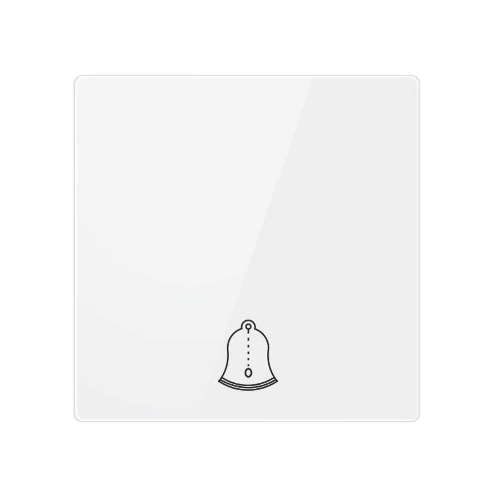 Tempered Glass Switch-YTG Doorbell switch-White